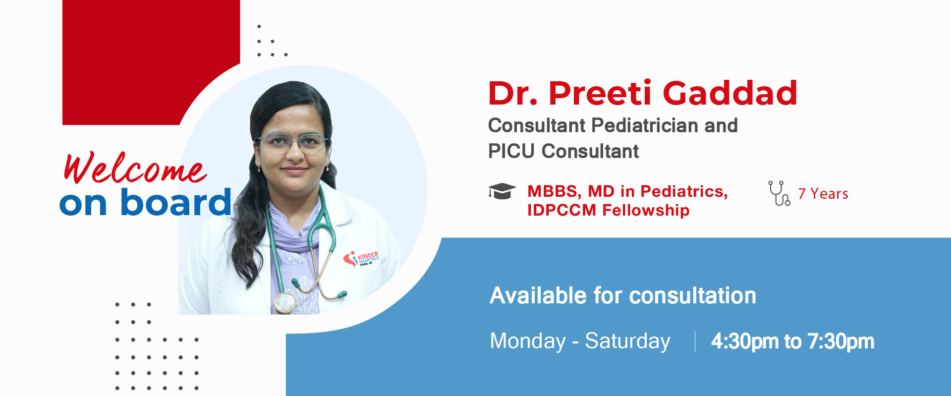Pediatrician and PICU Consultant